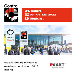 Save the Date: EXAKT at Control trade fair.